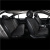 Комплект премиум накидок для сидений CarLife Racer, black - фото 5