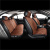 Комплект премиум накидок для сидений CarLife Turbo, coffee - фото 7