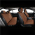 Комплект премиум накидок для сидений CarLife Racer, coffee - фото 5