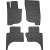 Гумові килимки Frogum El Toro для Mitsubishi L200 (mkV) 2014-2023; Fiat Fullback (mkI) 2016-2019 (double cab) - фото 2