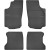 Гумові килимки для Opel Combo C (mkIII) (1-2 ряд) 2001-2011 - Frogum - фото 2
