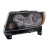 Фара передня Jeep Compass 11-16 передн. лів. (хутро) (без ламп) (H11/HB3/7444na/WY5W) (чорн. без лінзі - DEPO - фото 2
