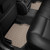 Килими салону BMW 5 2014- F10 з бортиком, задні, бежеві RWD - Weathertech - фото 2