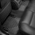Килими салону BMW 5 2014- F10, чорні, задні - Weathertech - фото 2