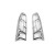 Накладки на стопи 2014↗ Citroen Jumper 2007↗ та 2014↗ мм. (2 шт, пластик) - фото 3
