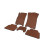 Килимки EVA Daewoo Gentra (коричневі) - фото 2