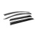 Ветровики с хромированным молдингом Niken Luxury Dodge Journey 2008-2020 гг. (4 шт) - фото 3