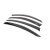 Ветровики с чёрным молдингом Niken Luxury BMW 3 серия F30/F31 2012-2019 гг. (4 шт) — BMW 3 F30 2012-2018 - фото 2