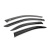 Ветровики с чёрным молдингом Niken Luxury Mercedes C-class W204 2007-2015 гг. (4 шт) — Mercedes C 204 с 2007 - фото 3
