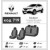 Чохли сидіння Renault Kadjar c 2016 - 2019 г тканинні - Елегант Модель Classic - фото 15