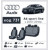 Чохли сидіння Audi А-6 (C6) c 2010-2016 г Sportlinу тканинні - Елегант Модель Classic - фото 15