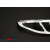 Peugeot Partner Tepee Окантовка на стопи (АBS хром) 2 шт. - фото 3