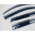 Вітровики для Suzuki Vitara 2014- нерж. з хром полоскою (Defl) - фото 4