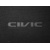 Двошарові килимки Honda Civic JP (седан) (mkVIII) 2005-2011 - Classic 7mm Black Sotra - фото 4