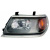 Фара передня Mitsubishi Pajero Sport 2004-2006 ліва H4 з указ.поворота авт.рег., (Хром.рамка) China - DEPO - фото 5