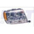 Фара передня Jeep Grand Cherokee 1999-2005 права HB4/HB3 з повротн., хром. рамка, ел. - DEPO - фото 6