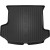 Гумовий килимок в багажник для Skoda Kodiaq (mkI) (7 місць) 2016> (з бічними нішами) (складений 3й ряд) (багажник) - Frogum Dry-Zone - фото 2