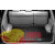 Килимок багажника Тойота Land Cruiser 100, Чорний для авто без відкидного сидіння - гумові WeatherTech - фото 7